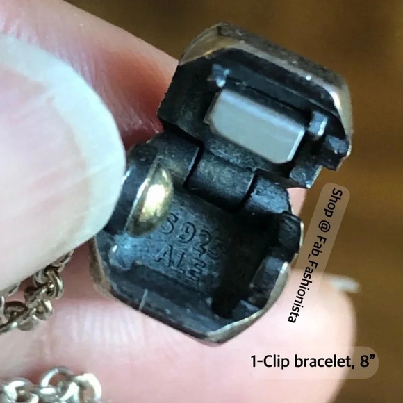 Pandora Sterling Silver Clip Bracelet - Picture 13 of 13